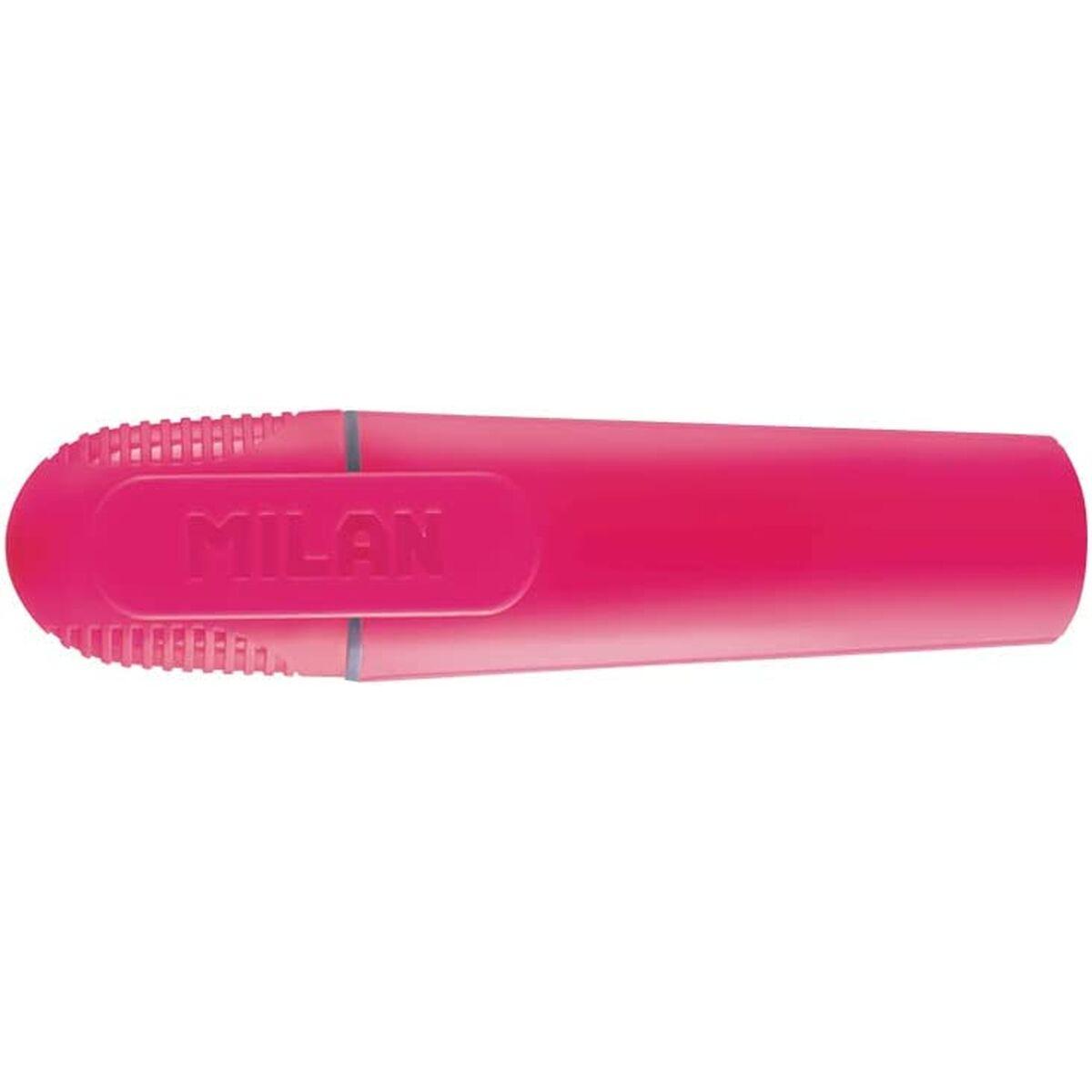 Set de Marcadores Fluorescentes Milan Rosa (12 Unidades)