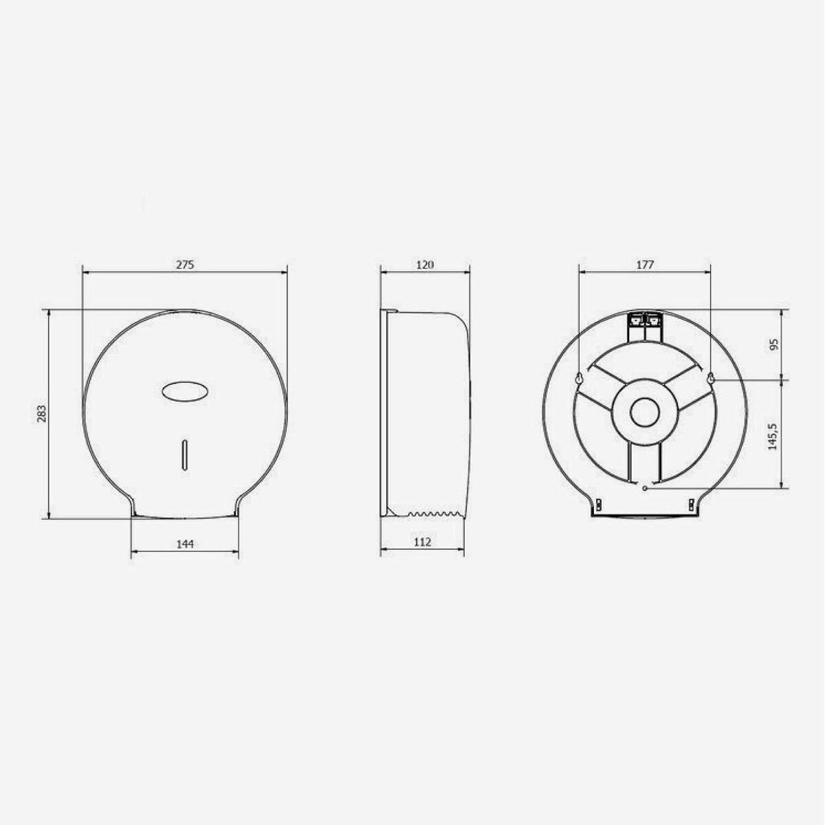 Portarrollos de Papel Higiénico Tork 28,3 x 12 cm Blanco ABS Plástico