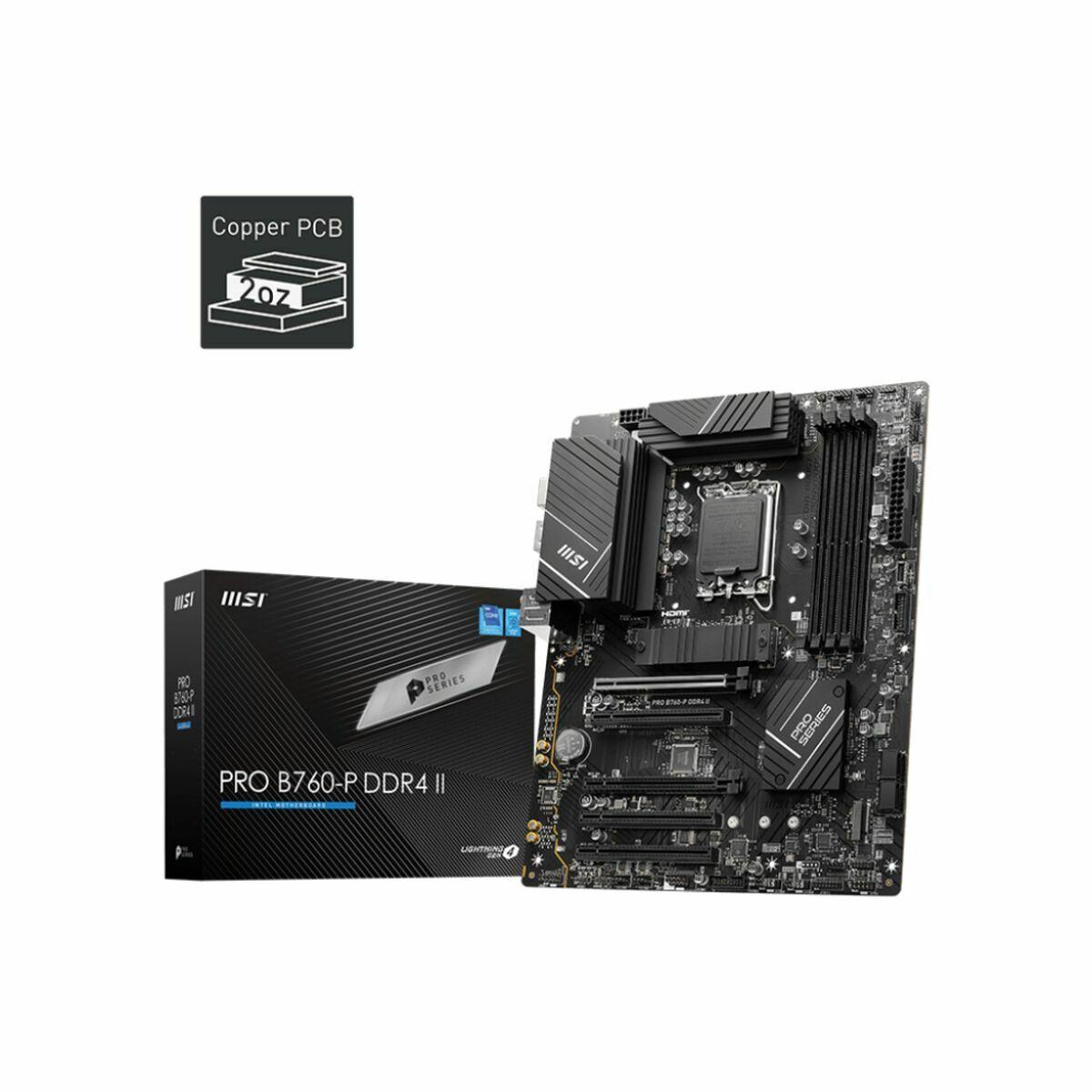 Placa Base MSI PRO B760-P DDR4 II LGA 1700