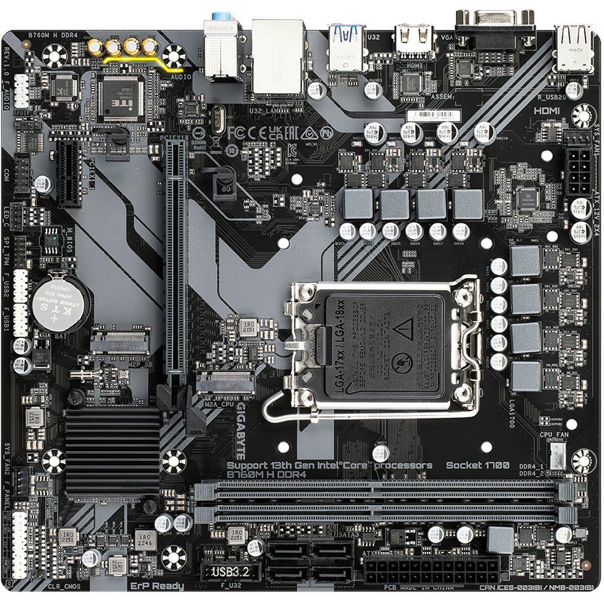 Placa Base Gigabyte B760M H 1700 MATX LGA 1700