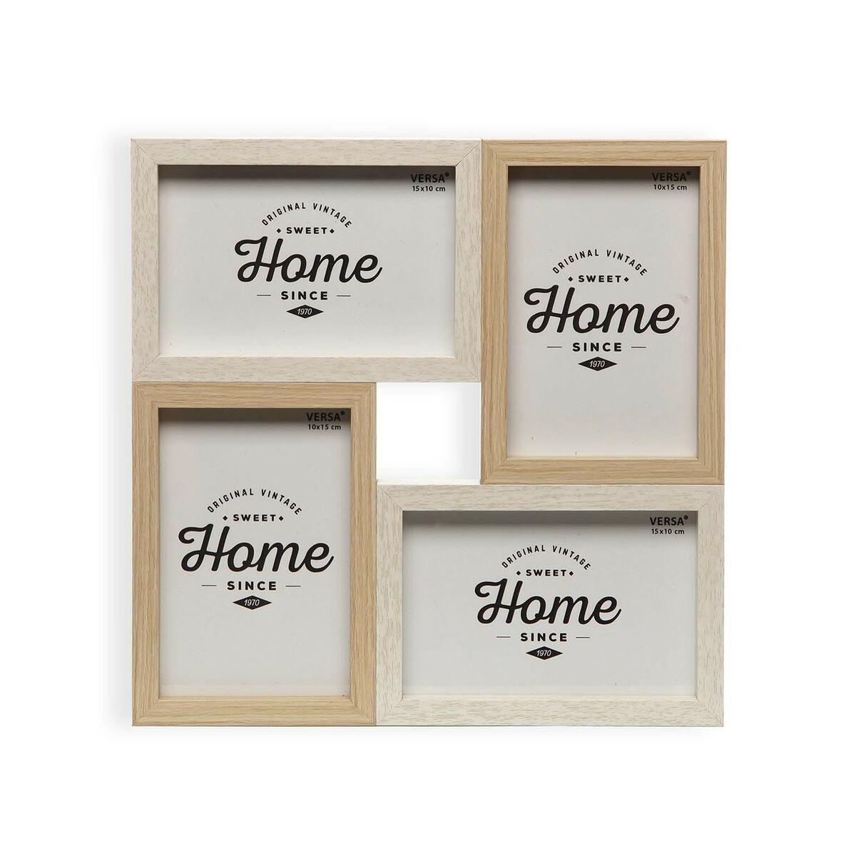 Marco de Fotos Versa Madera MDF 2 x 28 x 28 cm