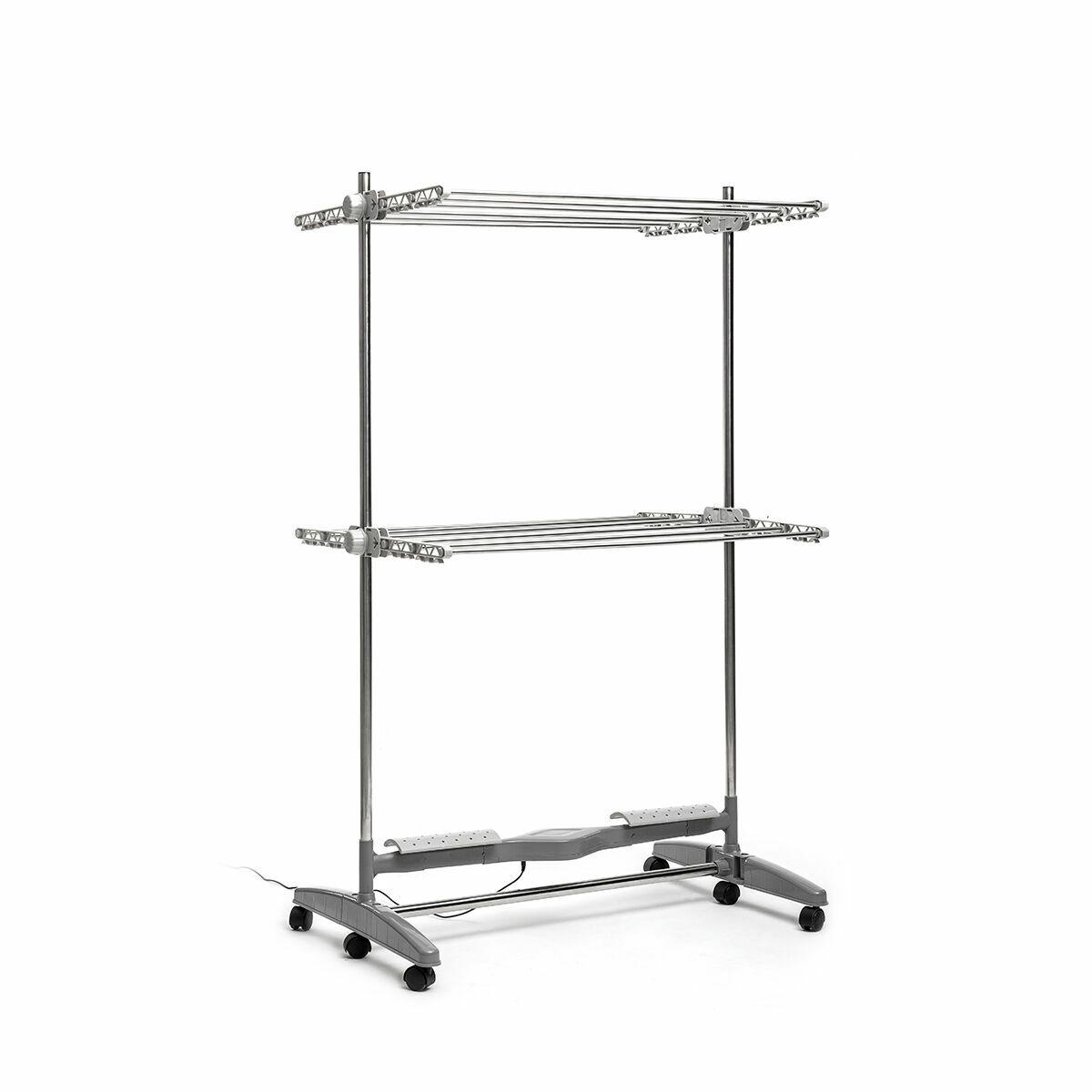 Tendedero Eléctrico Plegable con Flujo de Aire Natural Dryllon InnovaGoods 24 W 12 barras Gris (Reacondicionado A)