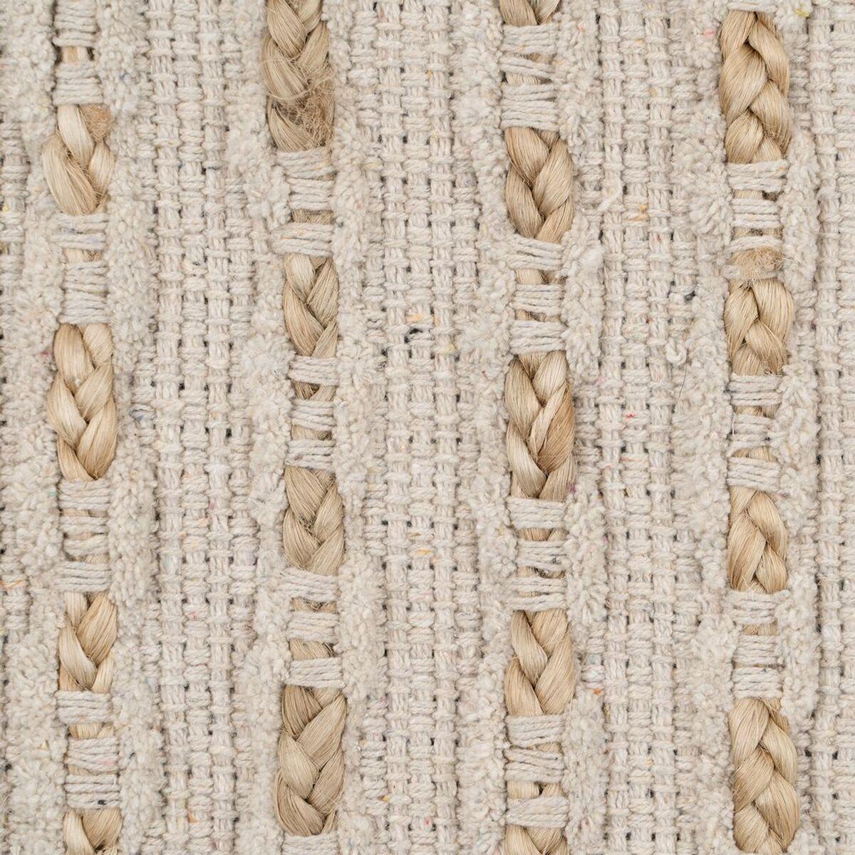 Alfombra Blanco Natural 70 % algodón 30 % Yute 160 x 230 cm