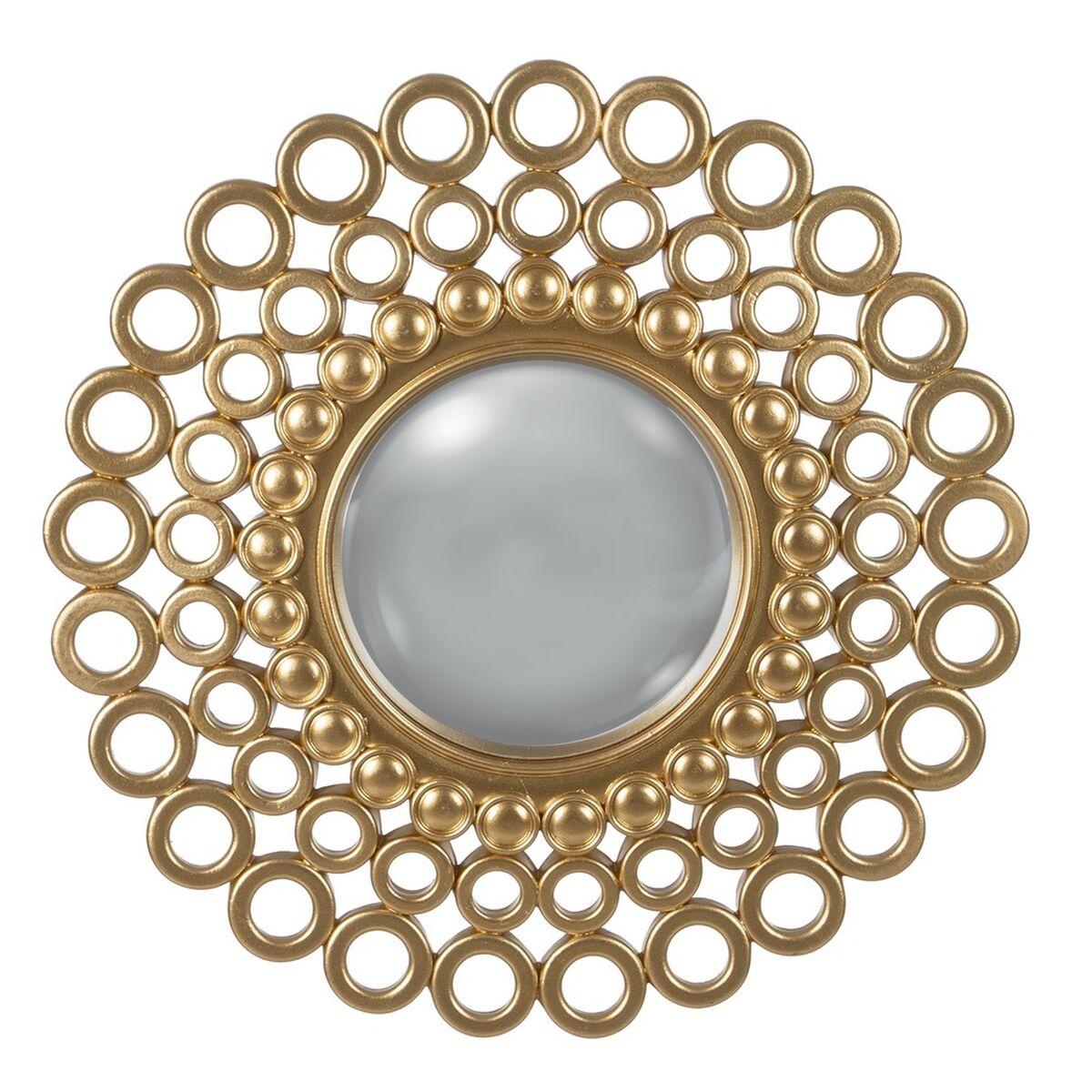 Espejo de pared Dorado 32,5 x 1,8 x 32,5 cm