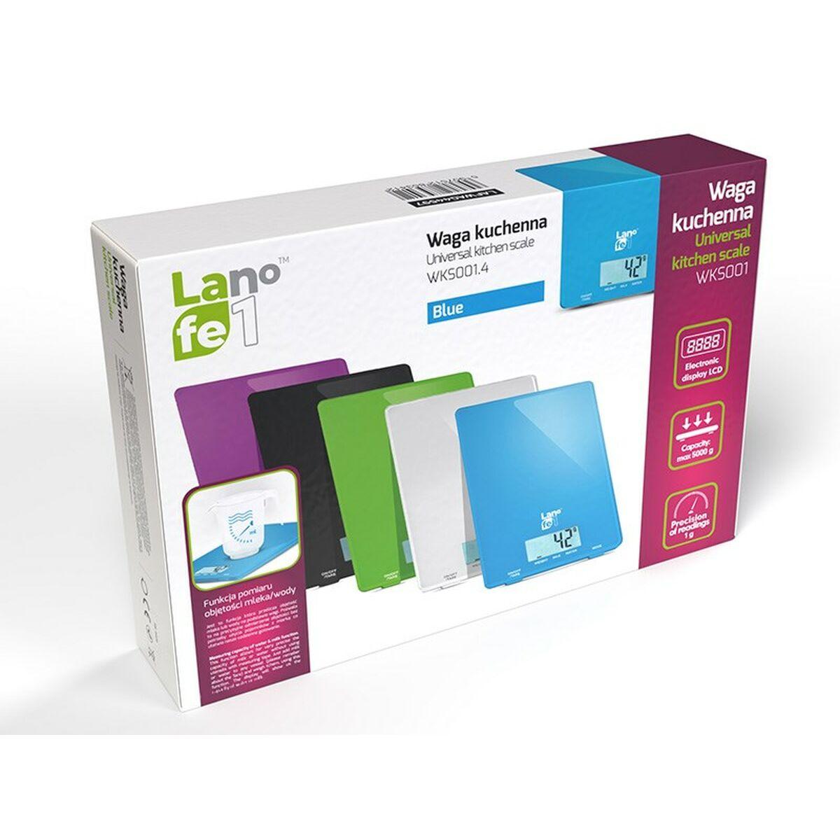 Báscula de Cocina Lafe LAFWAG44597 Azul 5 kg