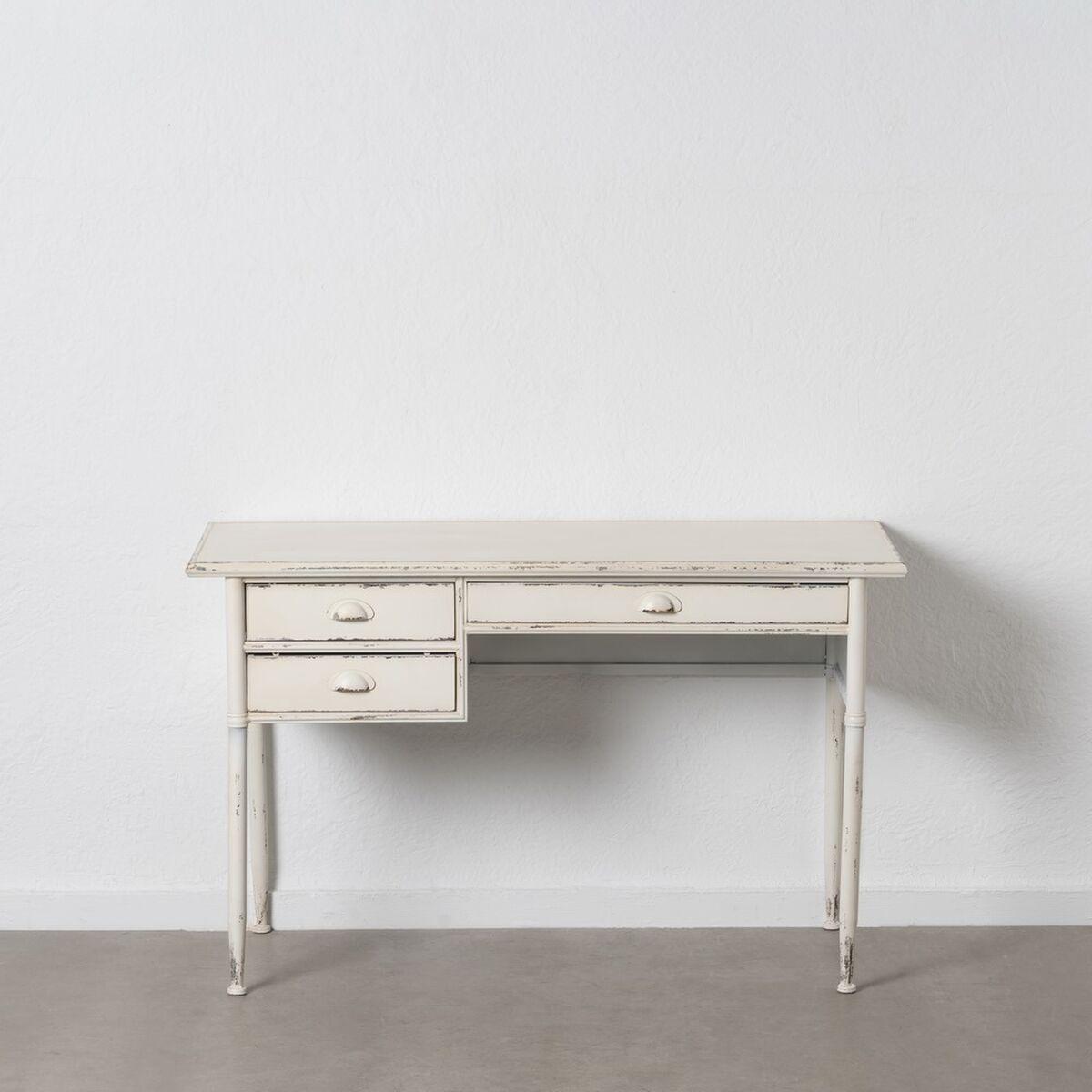 Escritorio Crema Hierro 122 x 55 x 75 cm