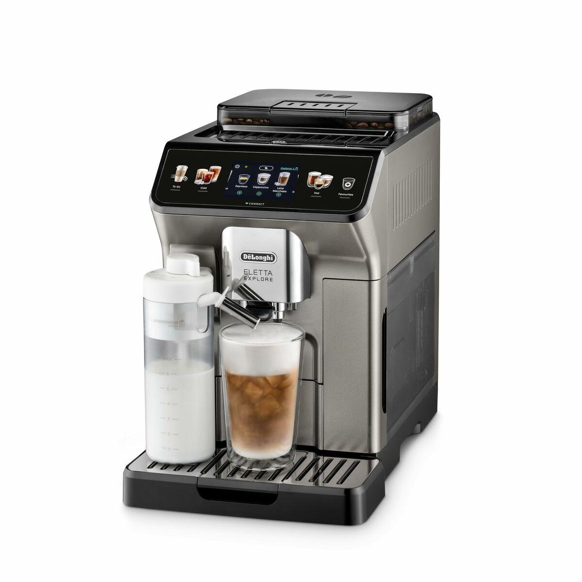 Cafetera Superautomática DeLonghi ECAM 450.86.T 1450 W Negro