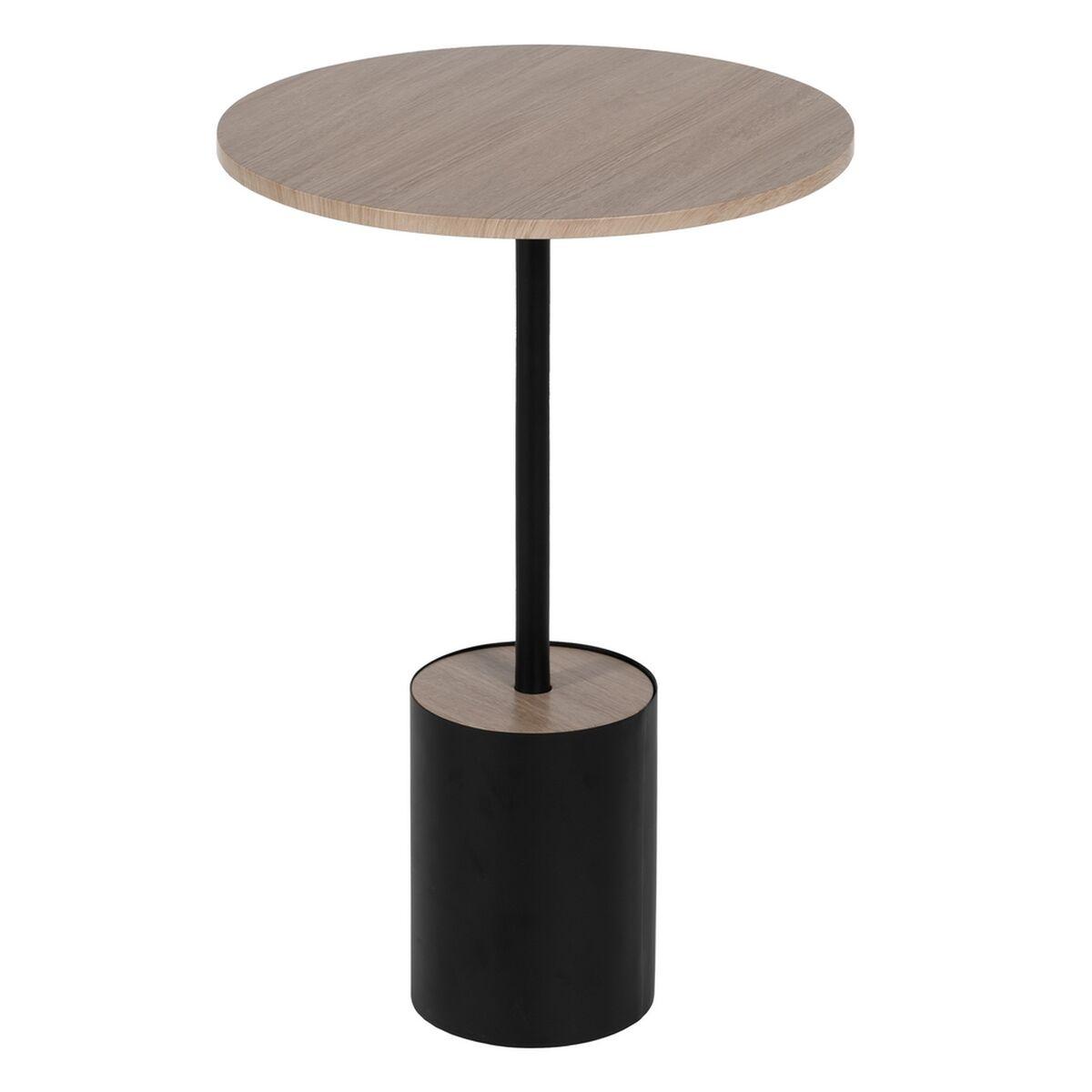 Mesa auxiliar Negro Natural Hierro 40 x 40 x 60 cm