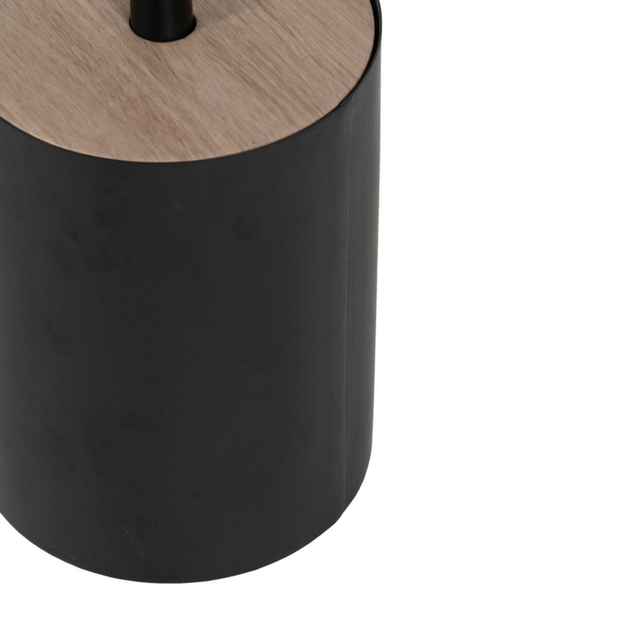 Mesa auxiliar Negro Natural Hierro 40 x 40 x 60 cm