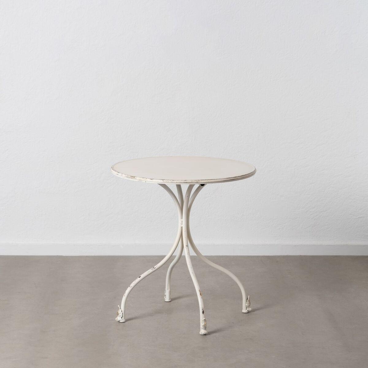 Mesa auxiliar Crema Hierro 70 x 70 x 75 cm