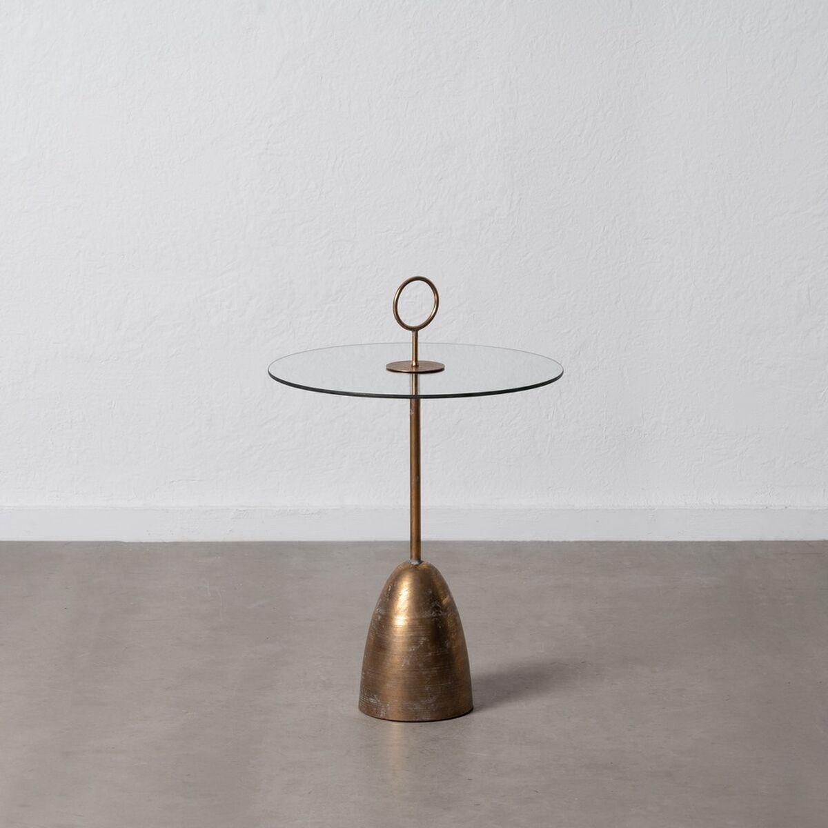 Mesa auxiliar Dorado Cristal Hierro 50 x 50 x 75,5 cm