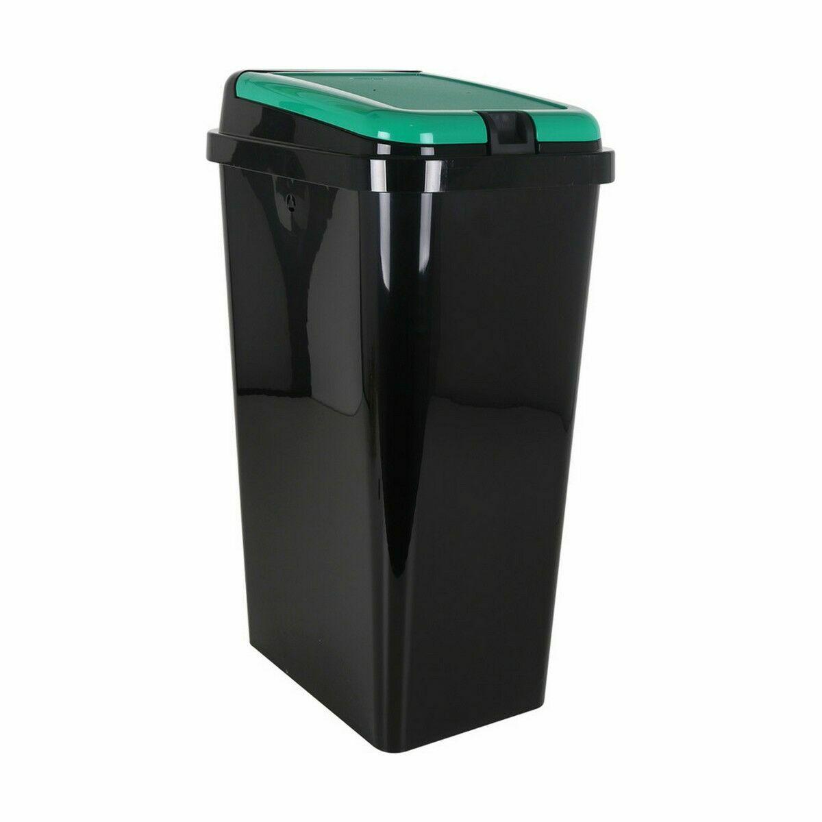 Cubo de Basura para Reciclaje Tontarelli Verde 45 L (6 Unidades)