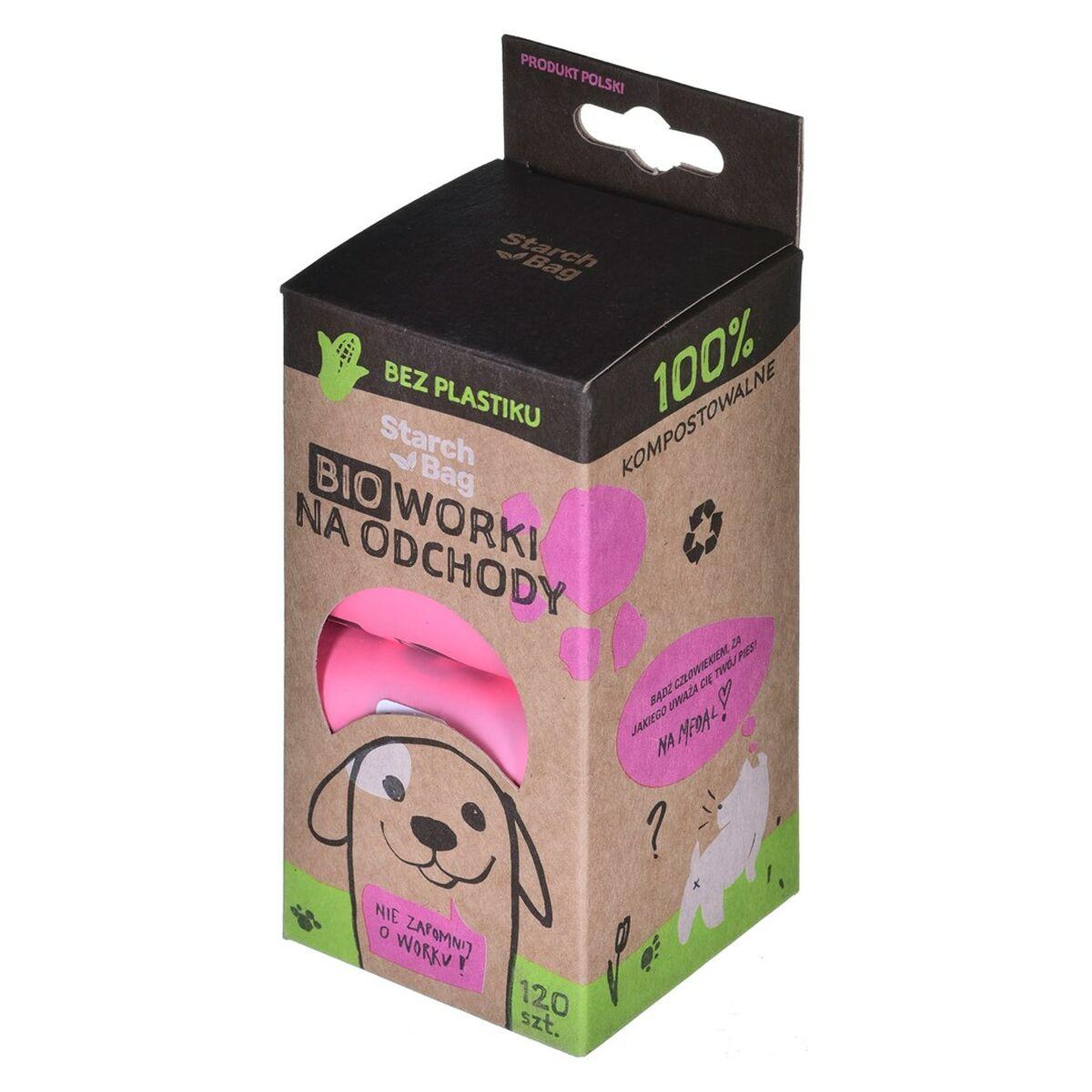 Bolsa de residuos Starch Bag 961810 Rosa (120 Piezas)