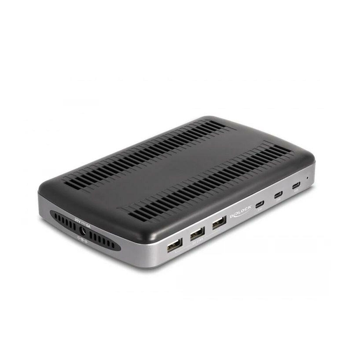 Dock/Base de carga DELOCK 41461 Negro/Gris
