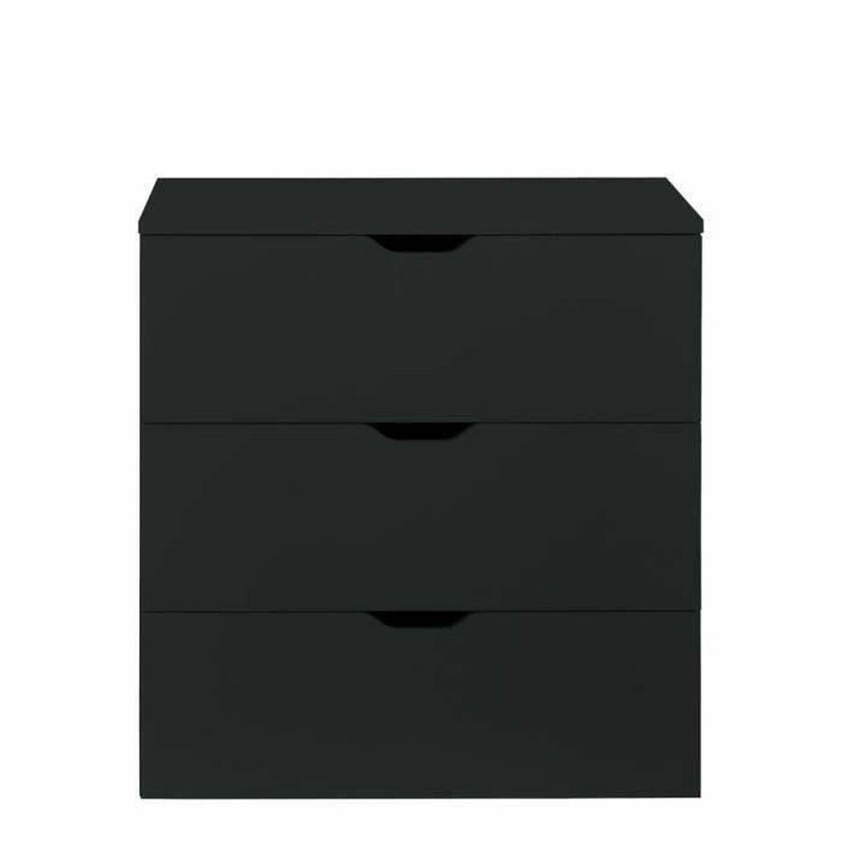 Cajonera Trelleborg Negro 78 x 40  x 80 cm