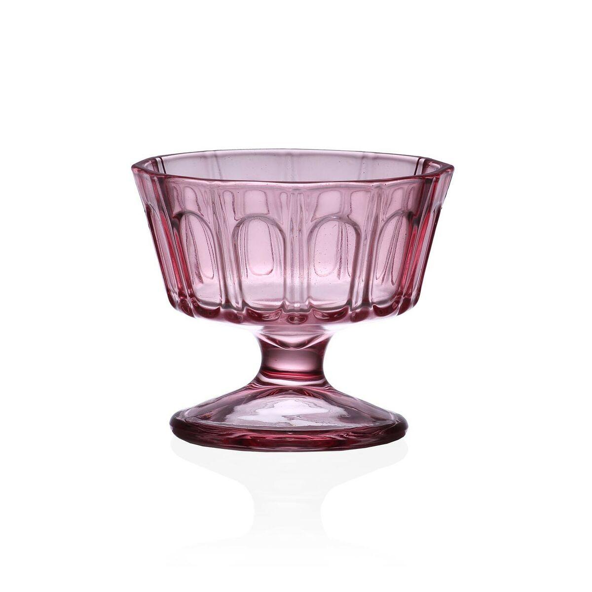 Copa de Helados y Batidos Versa Rosa Cristal