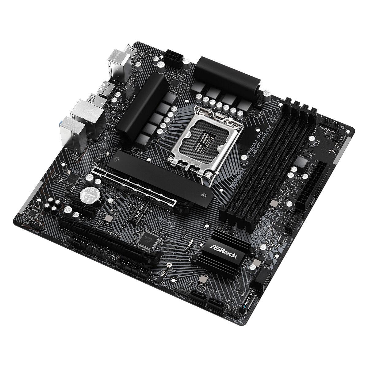 Placa Base ASRock B760M PG Lightning/D4 Intel B760 LGA 1700