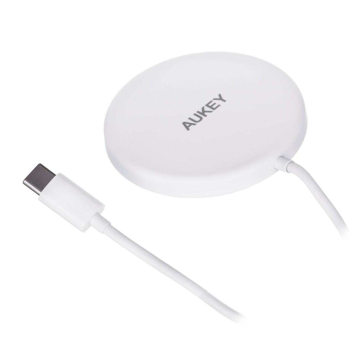 Cargador Inalámbrico Aukey Aircore Blanco