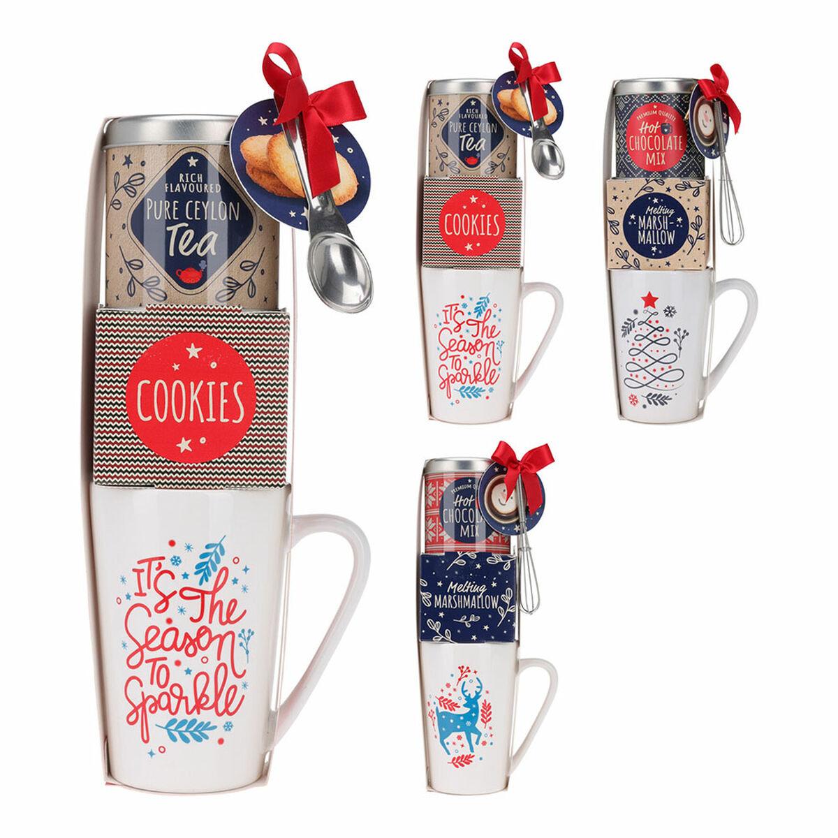 Set de Regalo Navidad Taza Mug (3 Piezas)