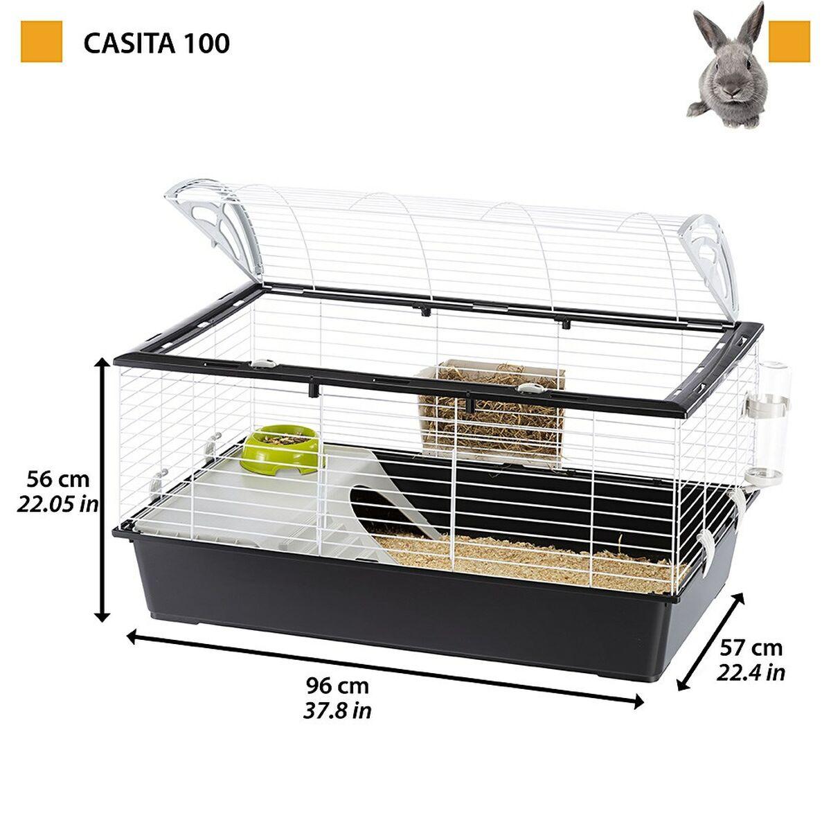 Jaula Ferplast Nº100 Metal Plástico 96 x 57 x 56 cm