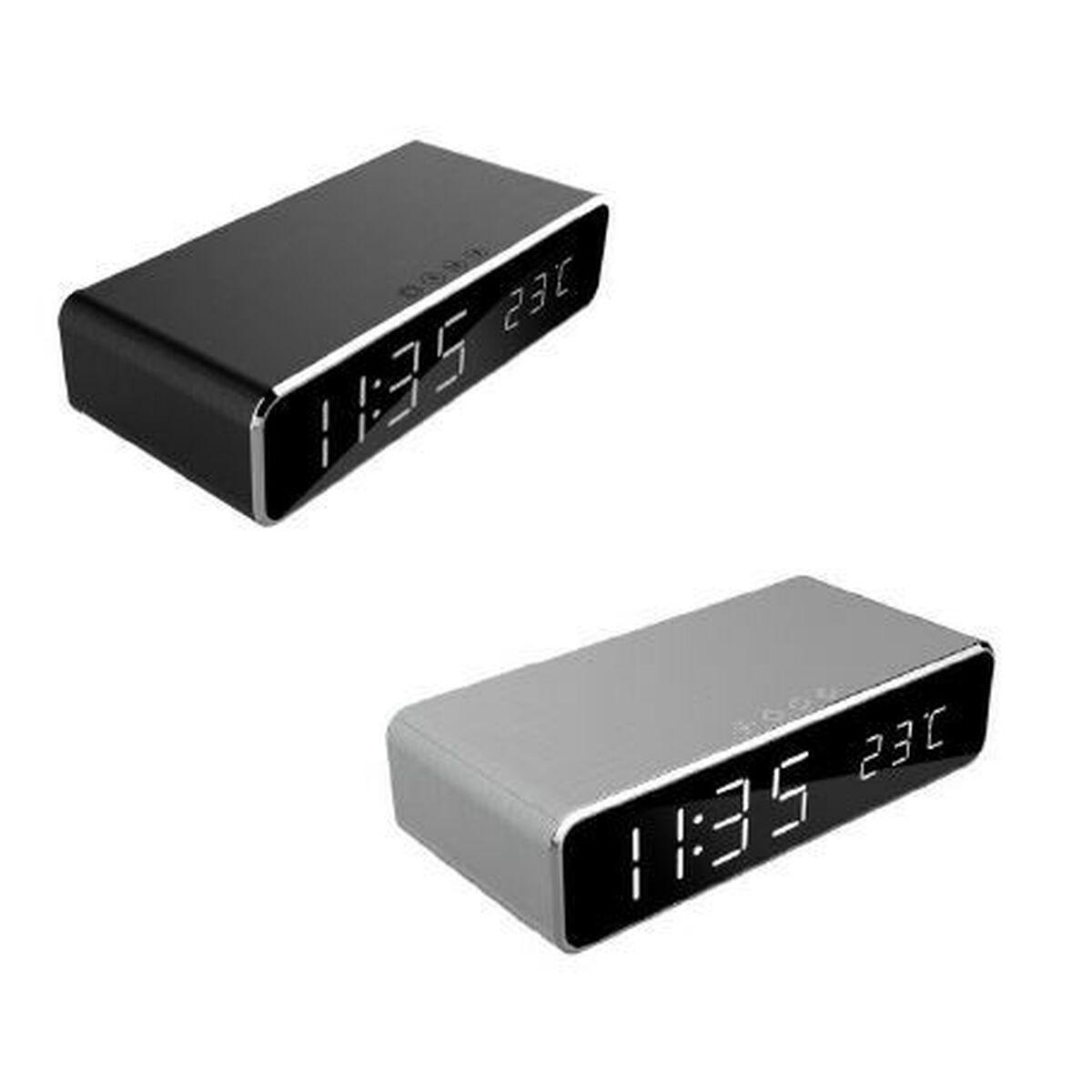 Reloj-Despertador GEMBIRD DAC-WPC-01-S Plateado Sí