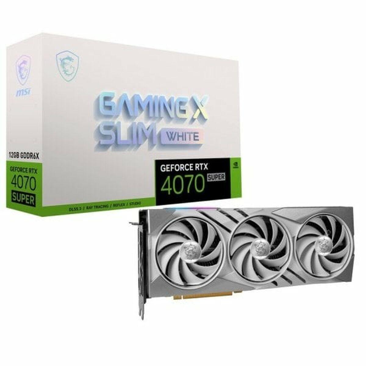 Tarjeta Gráfica MSI GEFORCE RTX 4070 SUPER 12G GAMING X SLIM WHITE GEFORCE RTX 4070 12 GB GDDR6