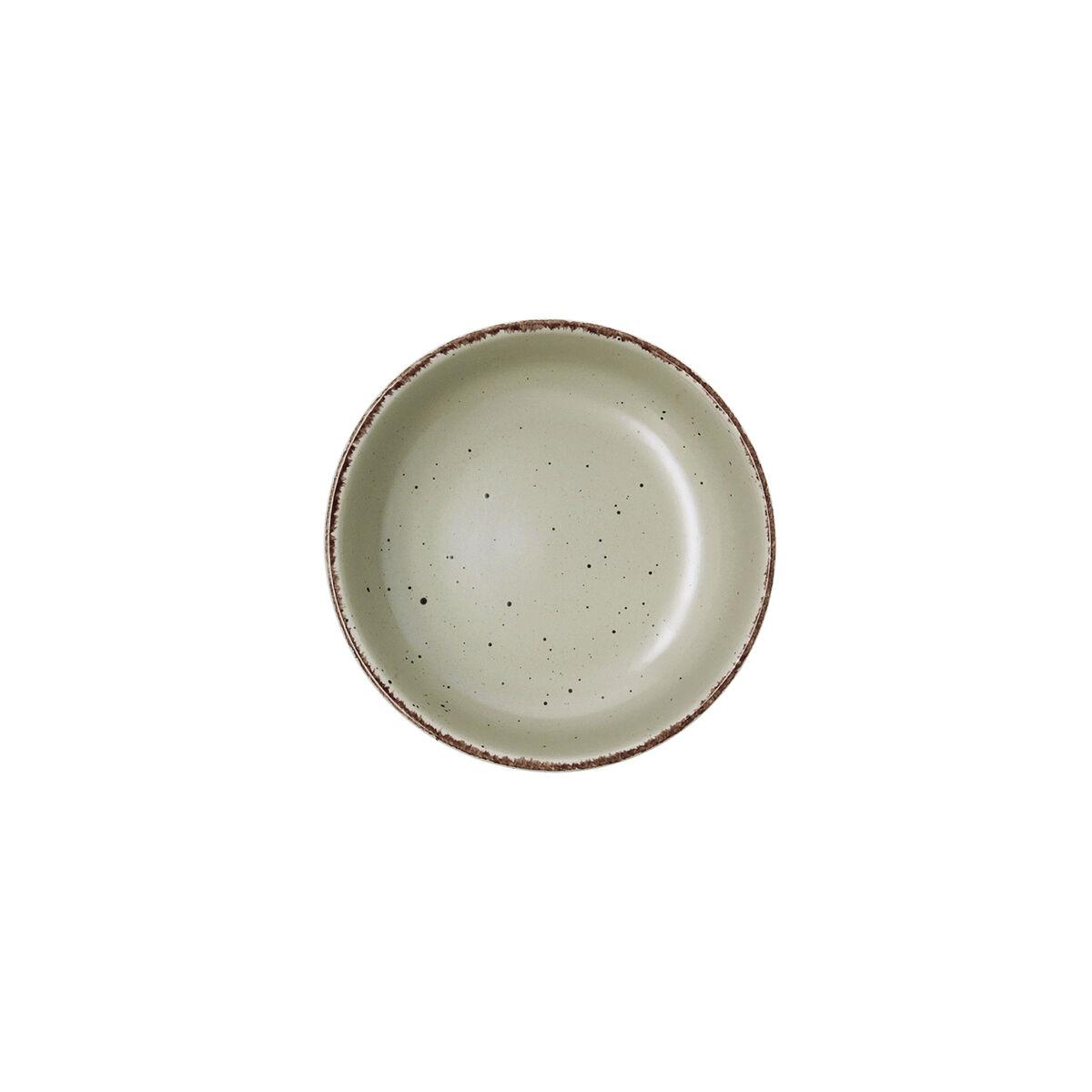 Bol para Aperitivos Quid Duna Verde Cerámica 15 x 15 cm (6 Unidades)