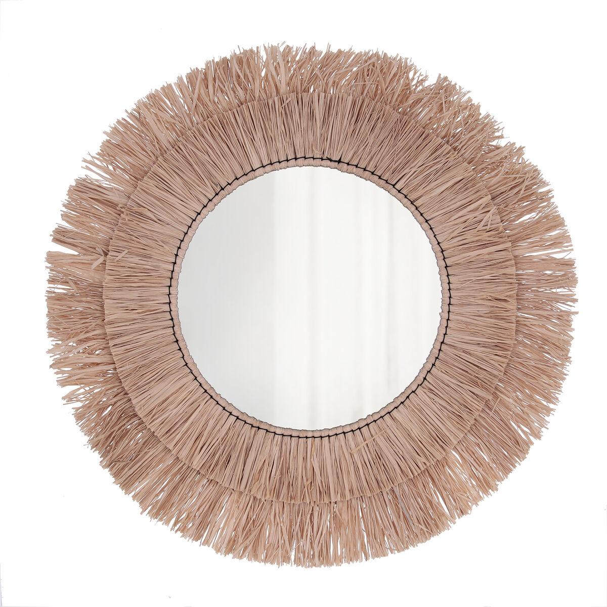 Espejo de pared Vinthera Moa Rafia Natural (4 Unidades)