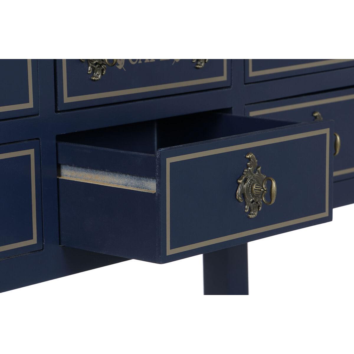 Recibidor Home ESPRIT Marrón Azul marino 103 x 35 x 80 cm