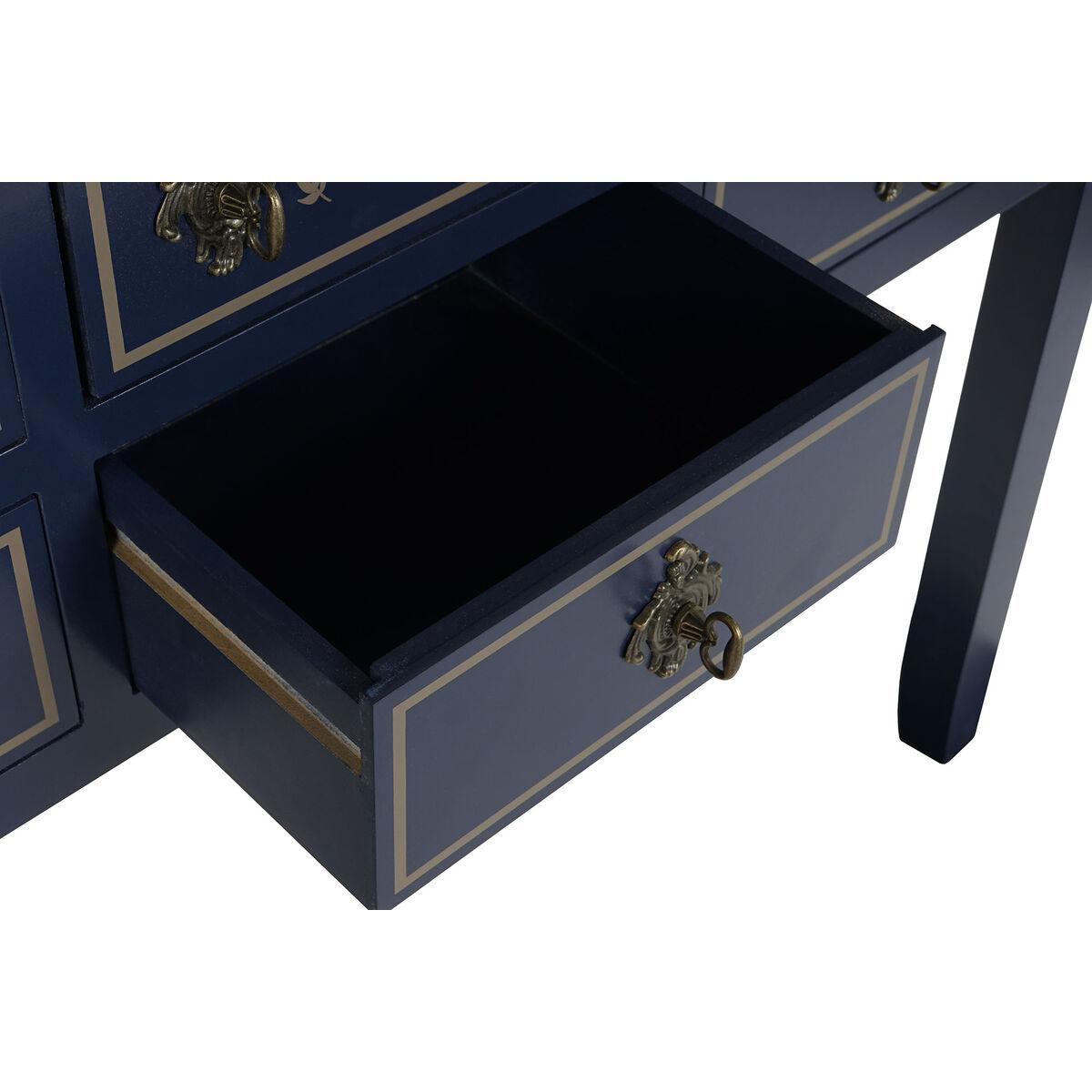 Recibidor Home ESPRIT Marrón Azul marino 103 x 35 x 80 cm