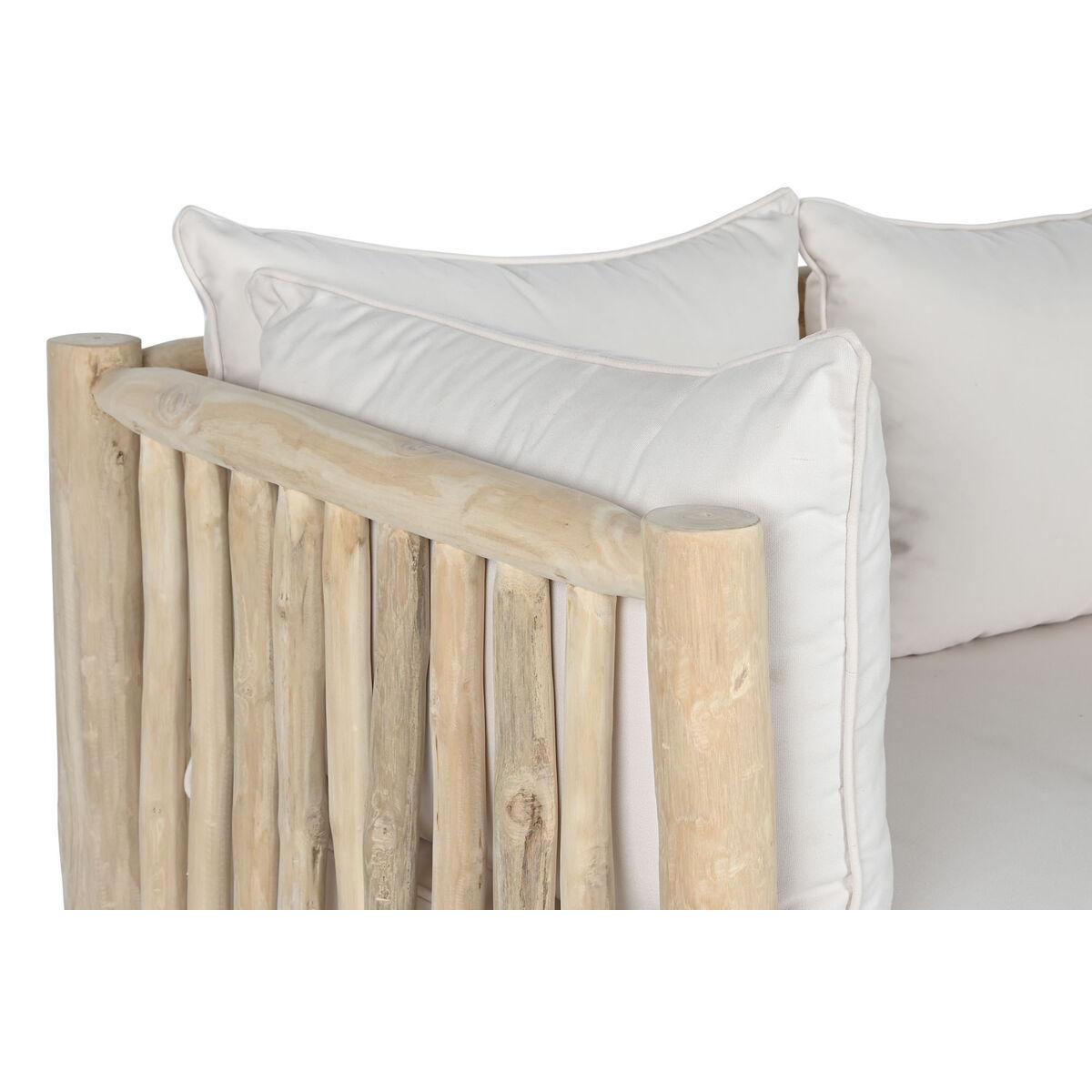 Sofá de Jardín DKD Home Decor Teca 132 x 79 x 78 cm