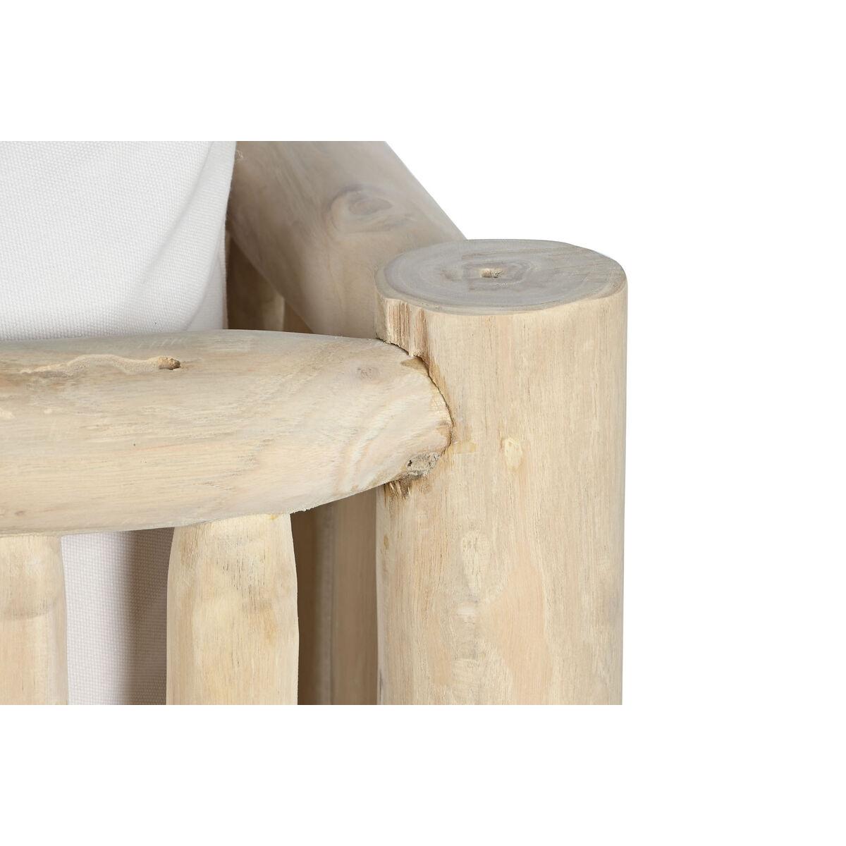 Sofá de Jardín DKD Home Decor Teca 132 x 79 x 78 cm