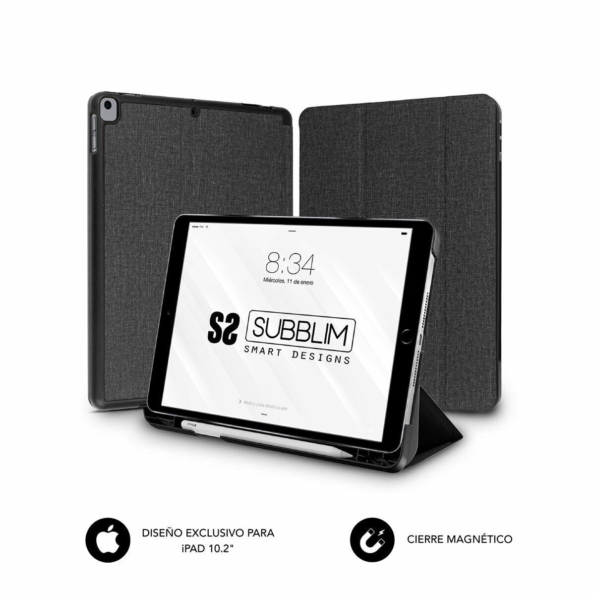Funda para Tablet Subblim FUNDA TABLET IPAD 10.2 9/8/7 Gen BLACK Negro 10,2