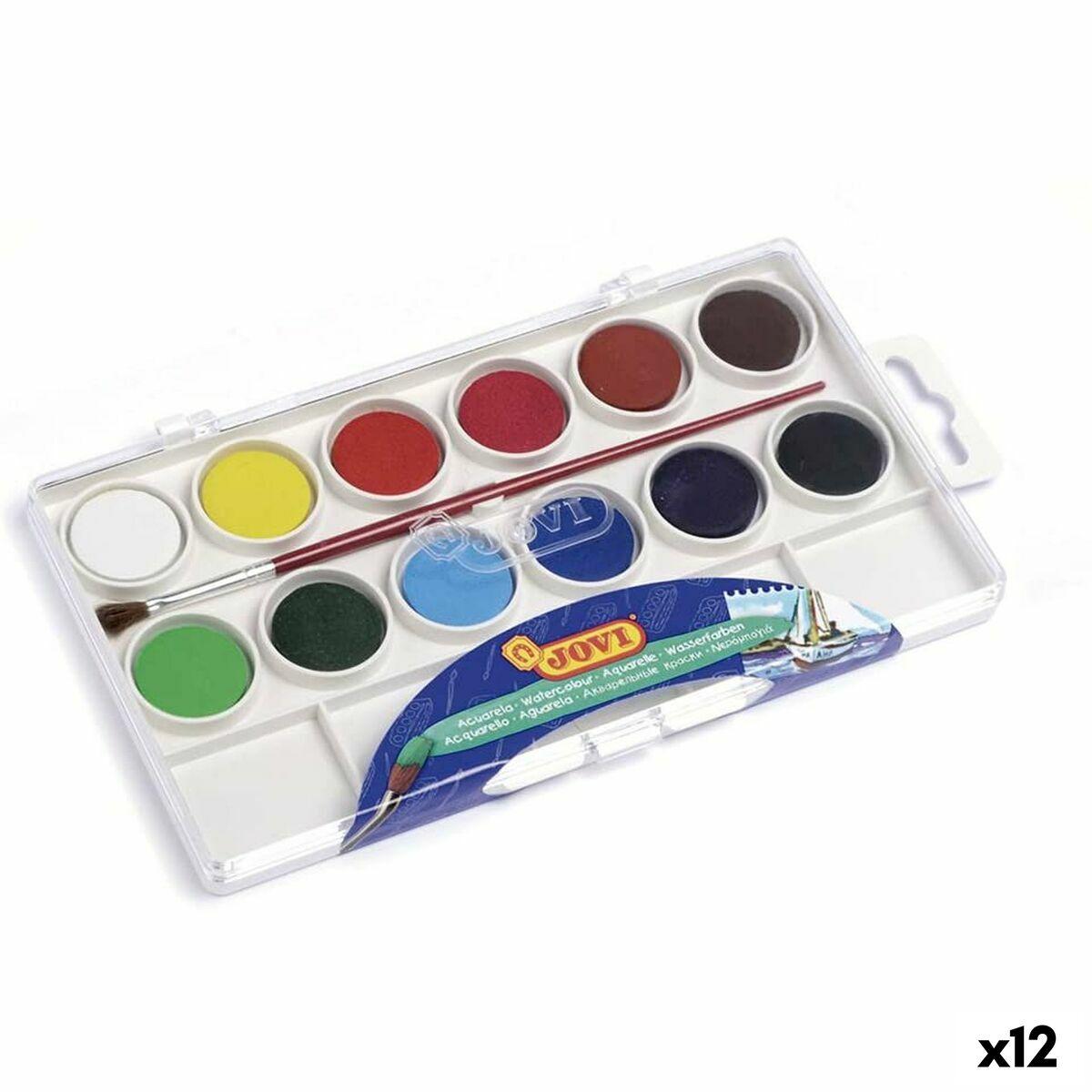 Acuarelas Jovi Multicolor (12 Unidades)