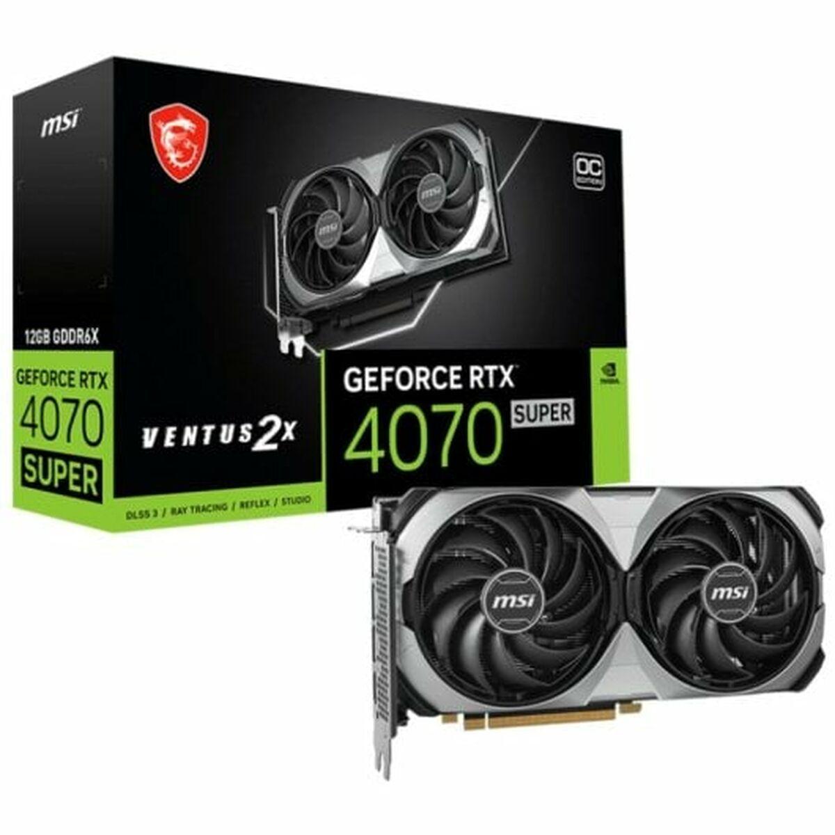 Tarjeta Gráfica MSI RTX 4070 SUPER 12G VENTUS 2X OC RTX 4070 SUPER 12 GB GDDR6X