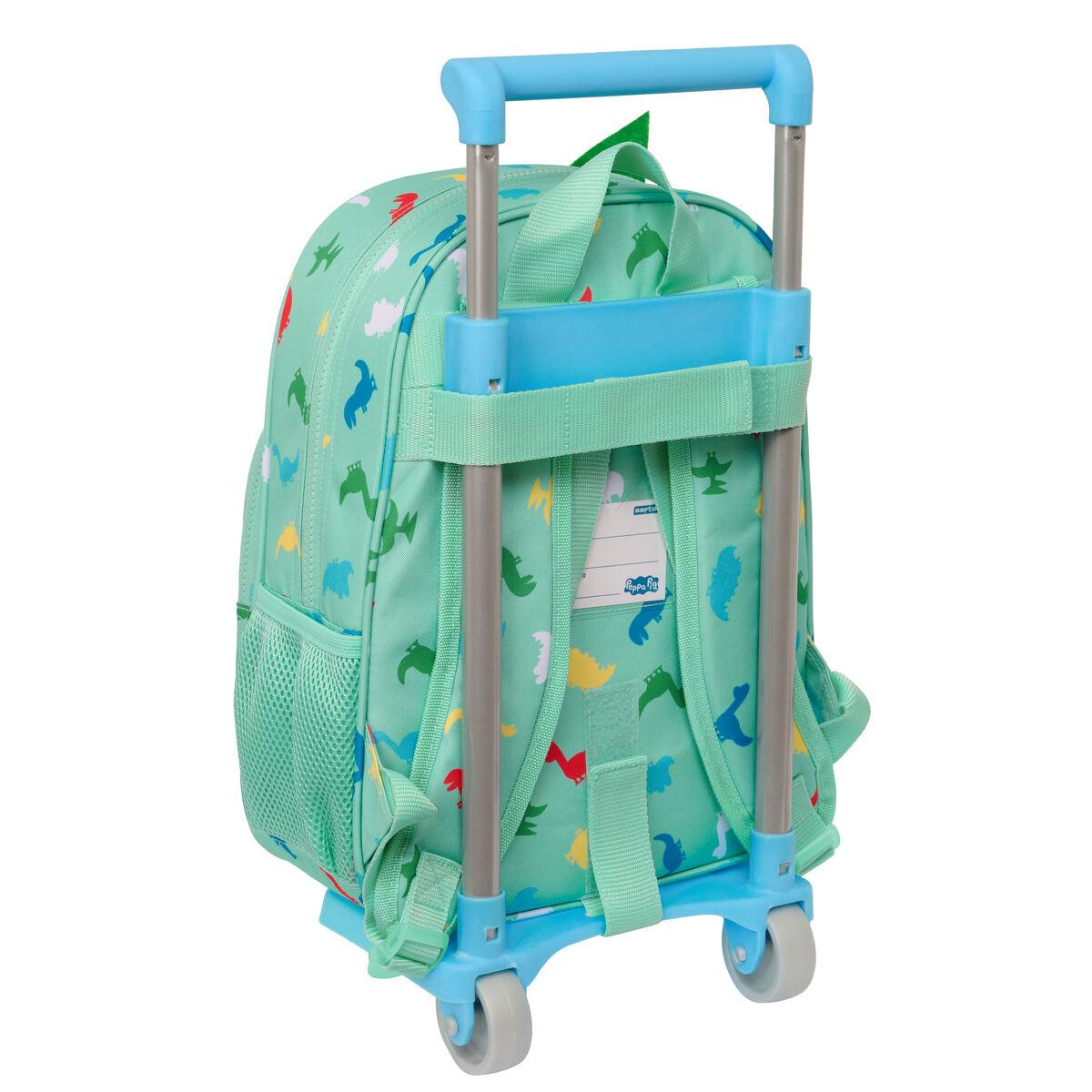 Peppa Pig Mochila Escolar con Ruedas Peppa Pig George Menta 26 x 34 x 11 cm