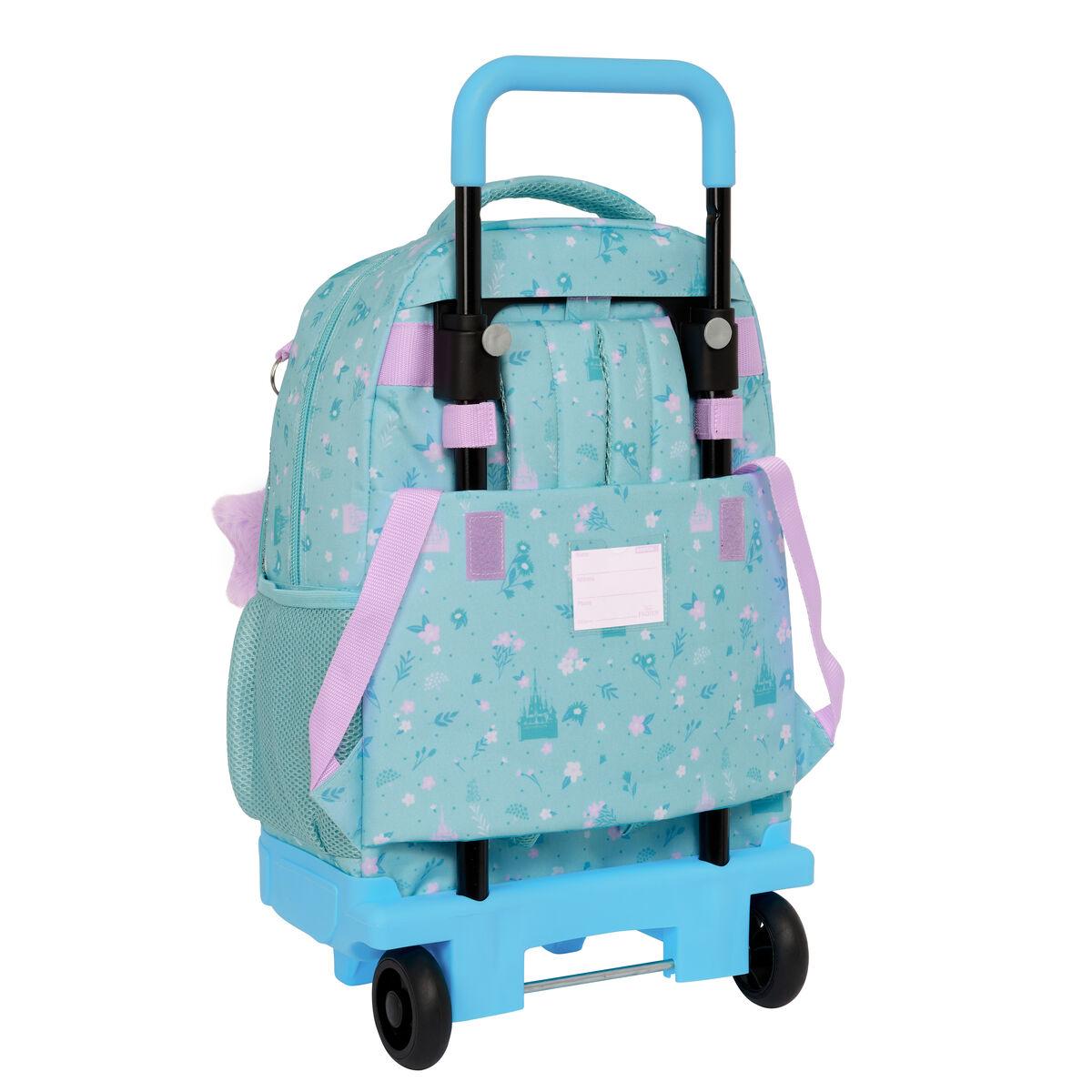 Mochila Escolar con Ruedas Frozen Hello spring Azul 33 X 45 X 22 cm