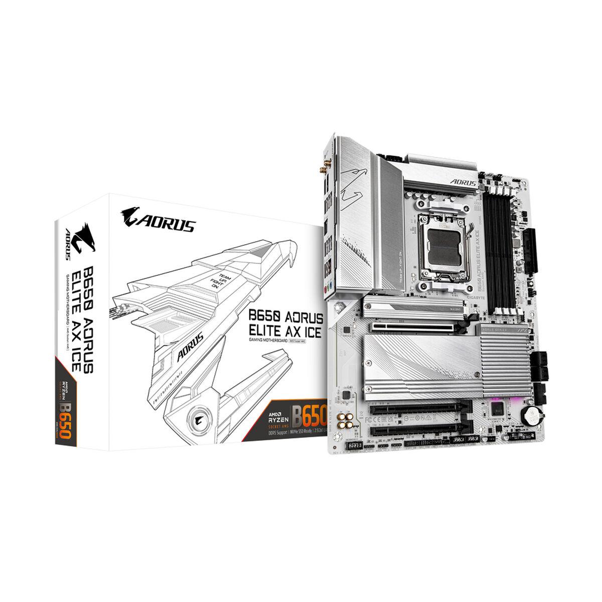 Placa Base Gigabyte B650 AORUS ELITE AX ICE Intel Wi-Fi 6 AMD B650 AMD AM5