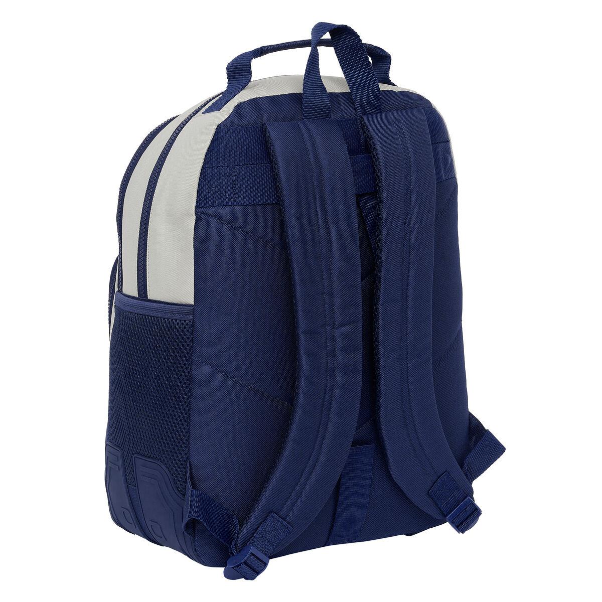 Mochila Escolar Benetton Varsity Gris Azul marino 32 x 42 x 15 cm