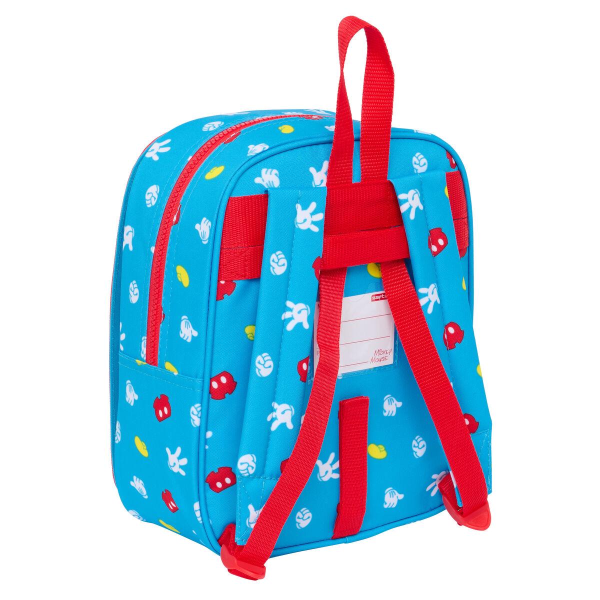 Mochila Infantil Mickey Mouse Clubhouse Fantastic Azul Rojo 22 x 27 x 10 cm