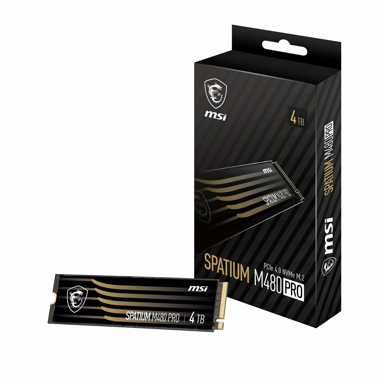 Disco Duro MSI SPATIUM M480 PRO 4 TB SSD