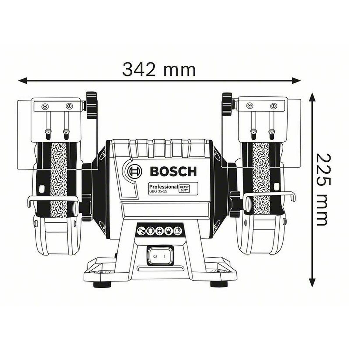 Amoladora de banco BOSCH GBG 35-15 150 mm 350 W