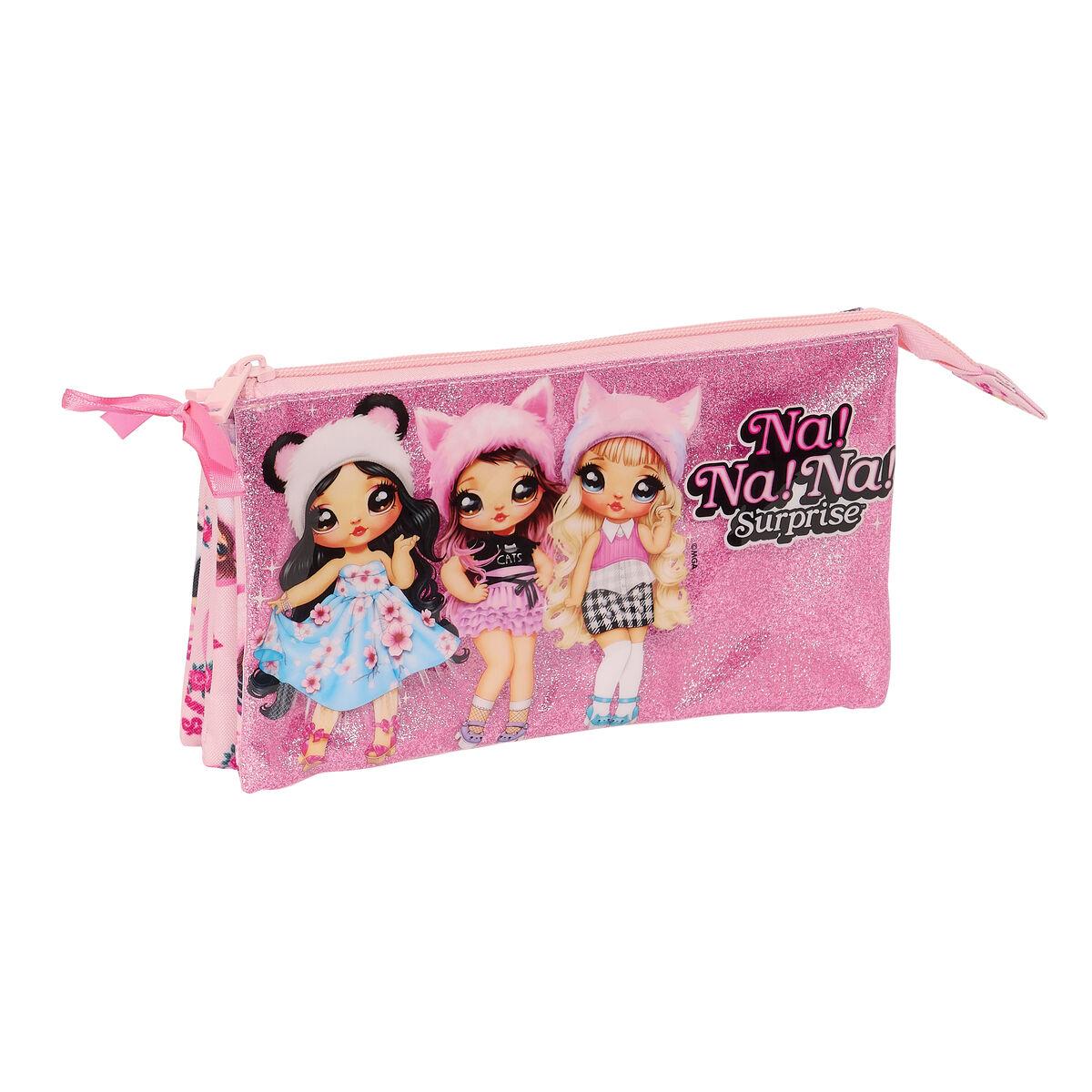 Portatodo Doble Na!Na!Na! Surprise Fabulous Rosa 22 x 12 x 3 cm