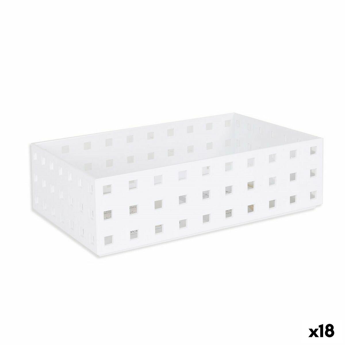Organizador de Cajones Confortime Blanco 20,6 x 13,7 x 6,2 cm (18 Unidades)