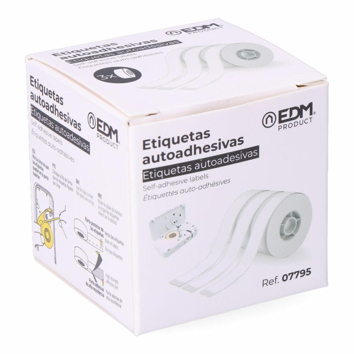 Papel para Imprimir EDM 07795 07796 Blanco Recambio Impresora Térmica 3 Unidades