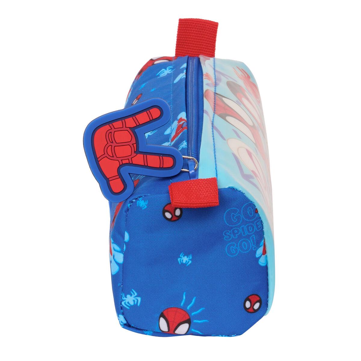 Estuche Escolar Spidey Azul 21 x 8 x 7 cm