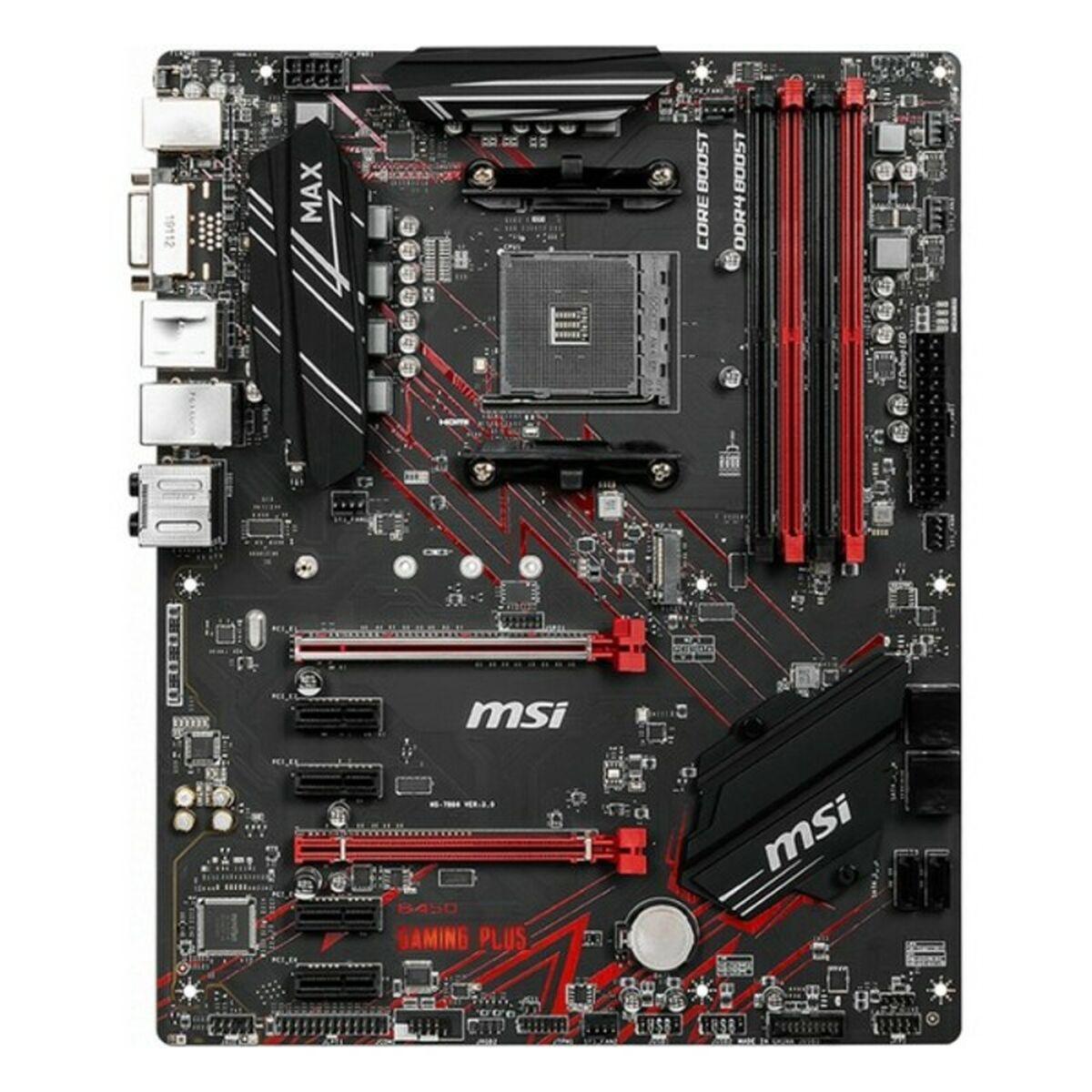 Placa Base MSI B450 GAMING PLUS MAX ATX DDR4 AM4 AMD B450 AMD AM4