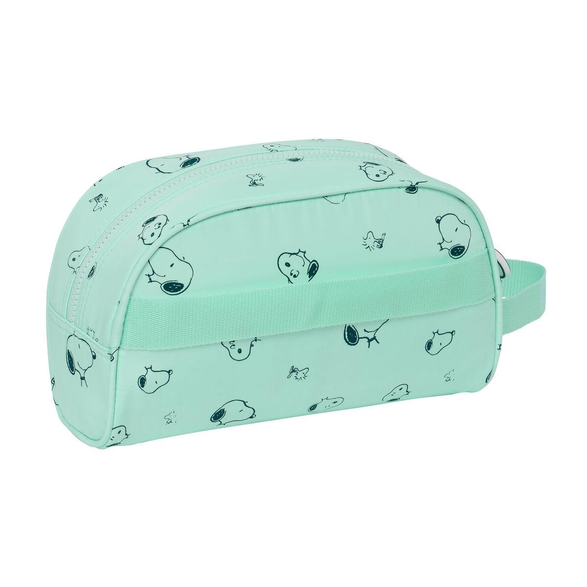 Neceser Escolar Snoopy Groovy Verde 26 x 16 x 9 cm