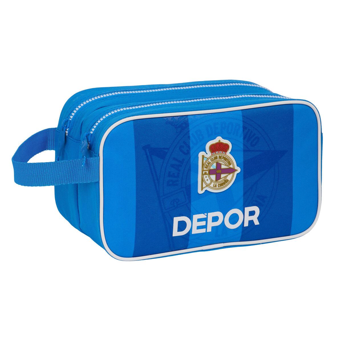 Neceser Escolar R. C. Deportivo de La Coruña Azul Deportivo 26 x 15 x 12.5 cm