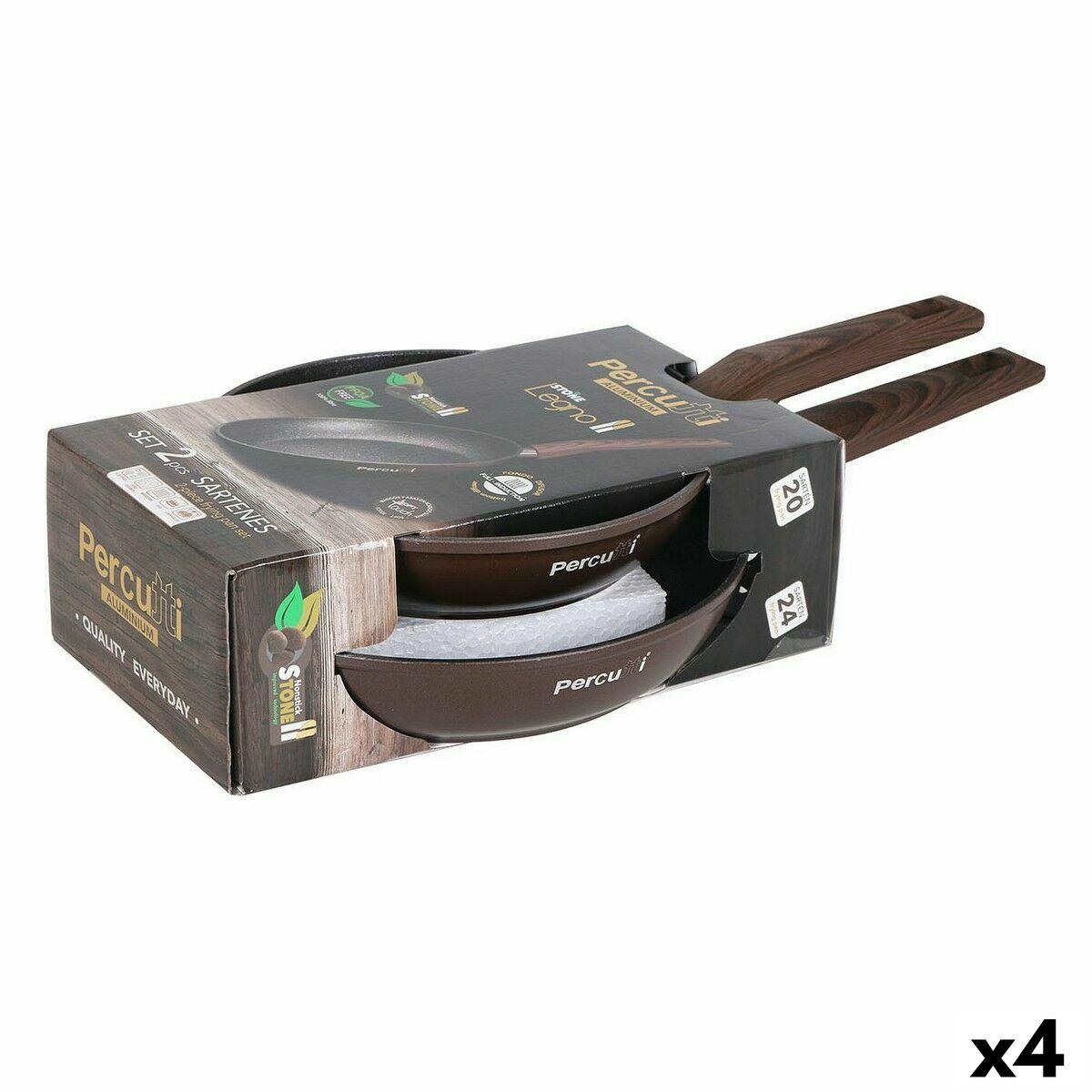Set de Sartenes Percutti Legno 2.0 2 Piezas (4 Unidades)